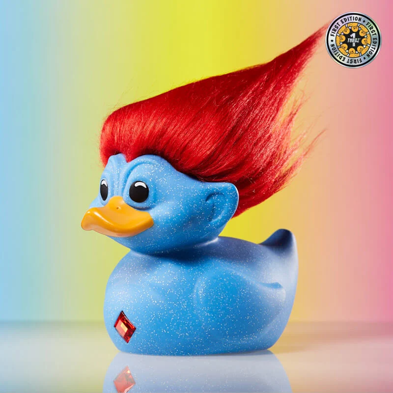 Troll ufficiali Glitter Blue Troll (Blu con capelli rossi) TUBBZ Cosplaying Duck PRE-ORDINE