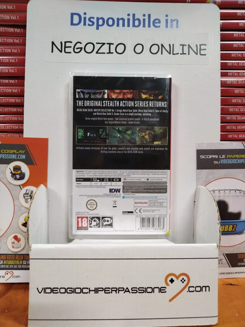 Metal Gear Solid : Master Collection Vol.1 Nintendo Switch Edizione Europea