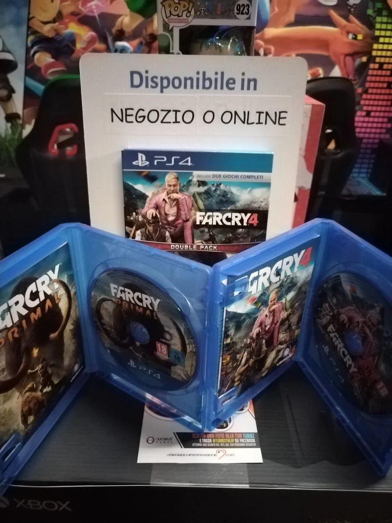 FARCRY 4 + FARCRY PRIMAL PS4 DUBLE PACK (versione italiana) (usato garantito)