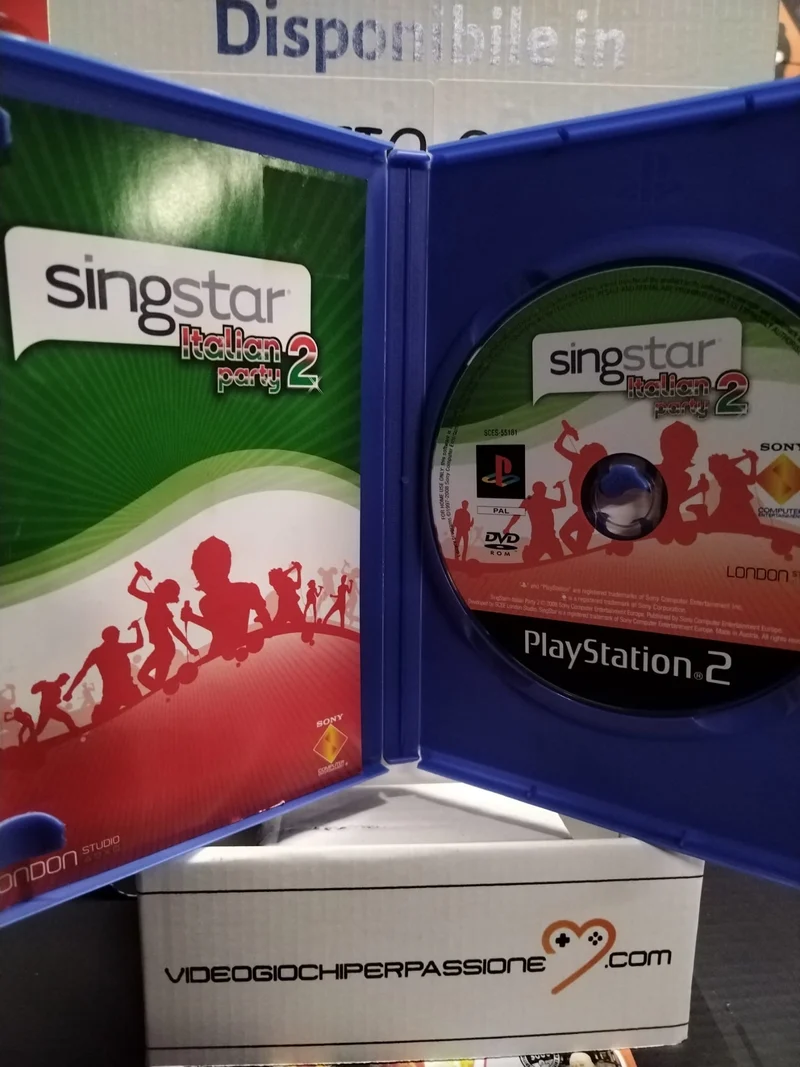 SING STAR ITALIAN PARTY 2 PS2 (usato)versione italiana