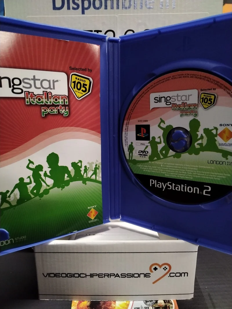 SING STAR ITALIAN PARTY PS2 (usato)versione italiana