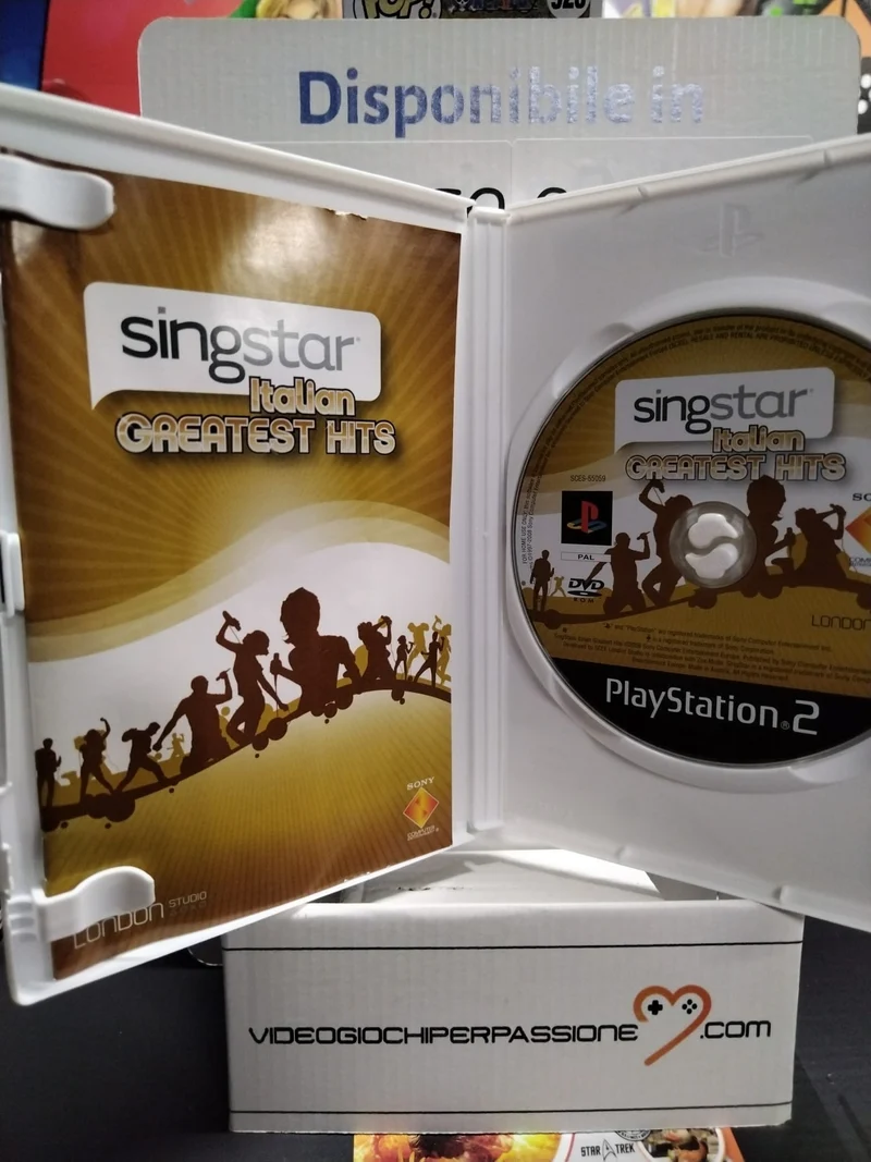 SING STAR ITALIAN GREATEST HITS PS2 (usato)versione italiana