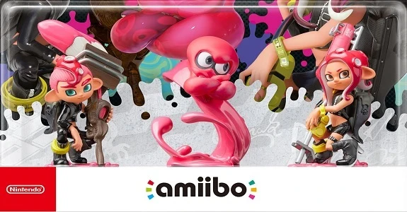 AMIIBO SPLATOON- Octoling Girl, Octoling Boy e Octoling Octopus - TRIPLE PACK