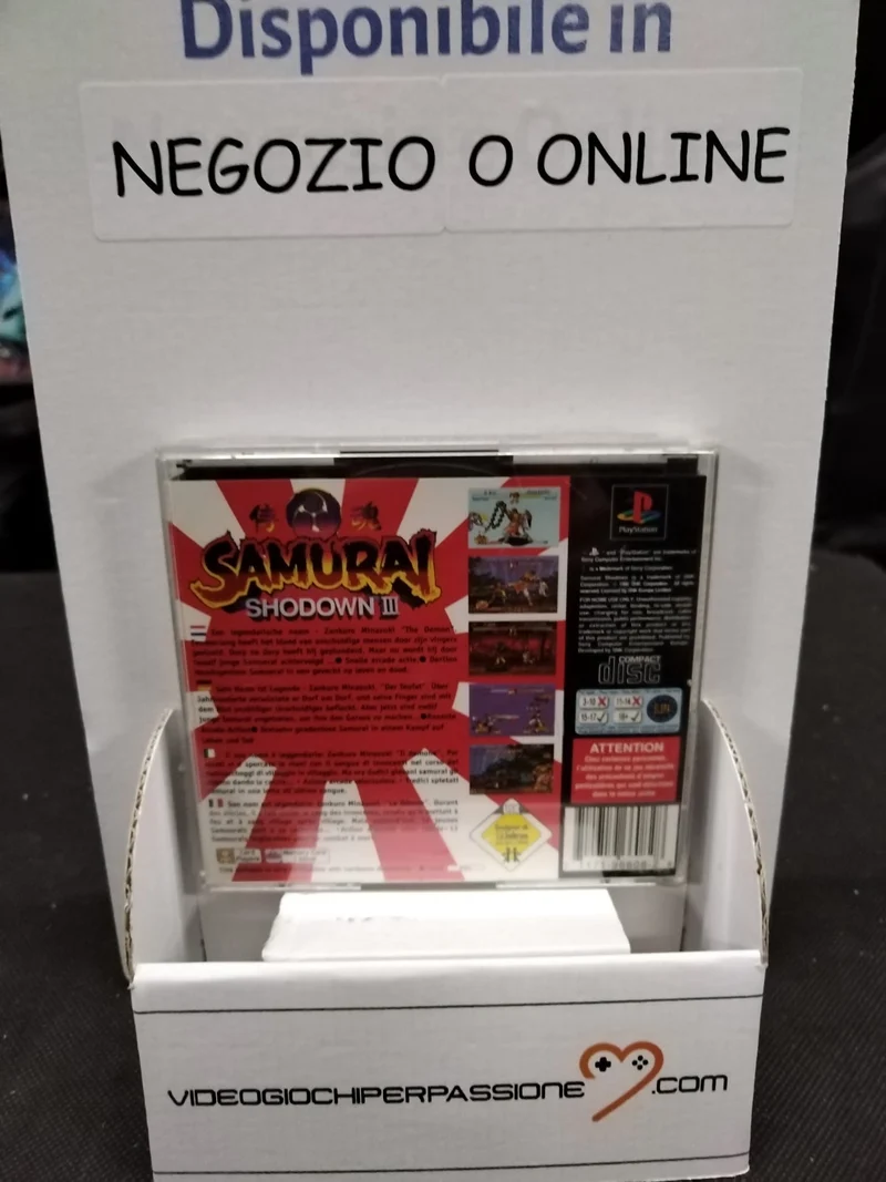 SAMURAI SHODOWN 3 PS1 (usato garantito)(manca manuale)