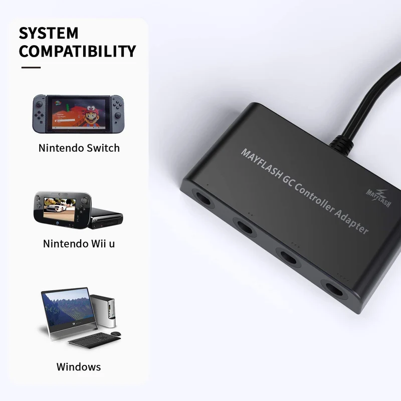 GAMECUBE CONTROLER ADAPTER FOR WII U/ PC / SWITCH
