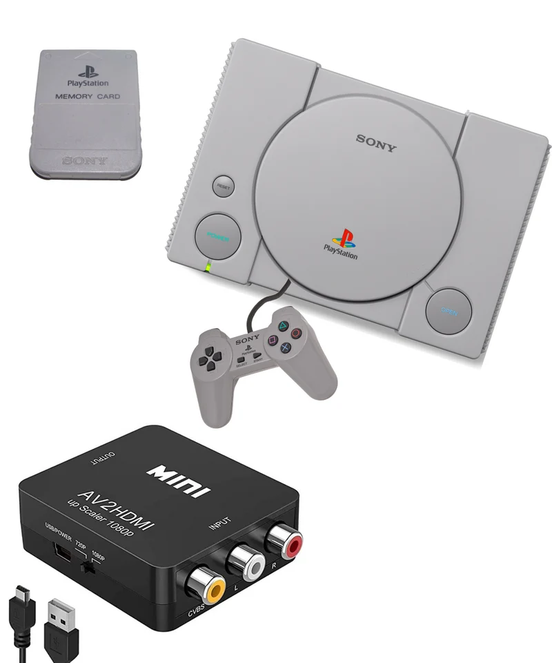 PlayStation 1 Console Pack - Sony PlayStation 1 (PS1)