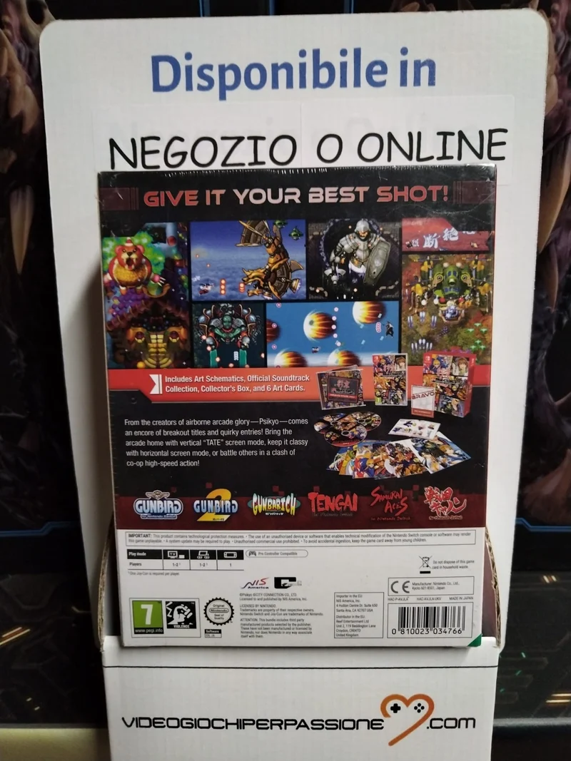 PSIKYO SHOOTING STARS BRAVO NINTENDO SWITCH EDIZIONE REGNO UNITO