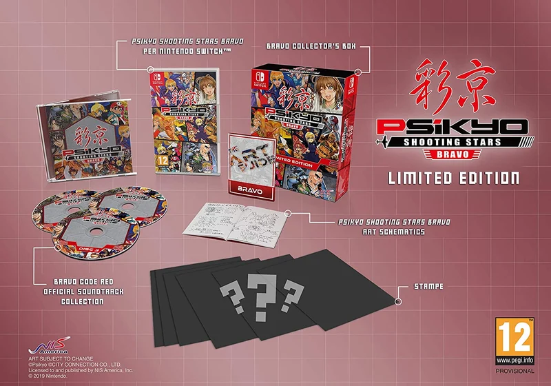 PSIKYO SHOOTING STARS BRAVO NINTENDO SWITCH EDIZIONE REGNO UNITO