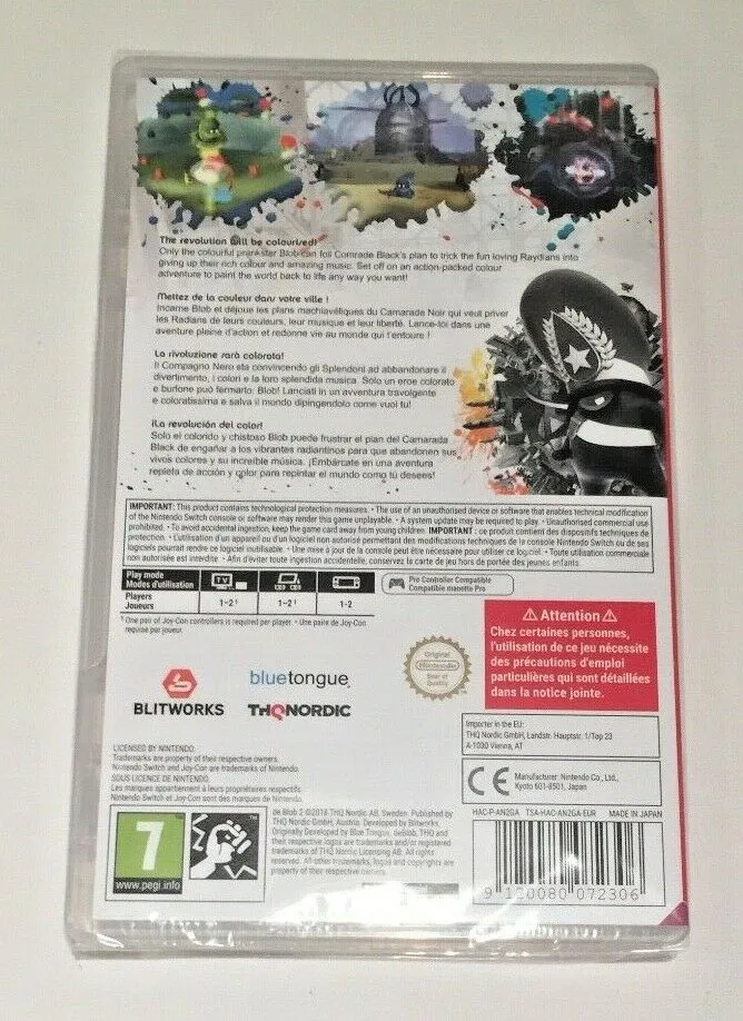 DE BLOB 2 NINTENDO SWITCH EDIZIONE EUROPEA