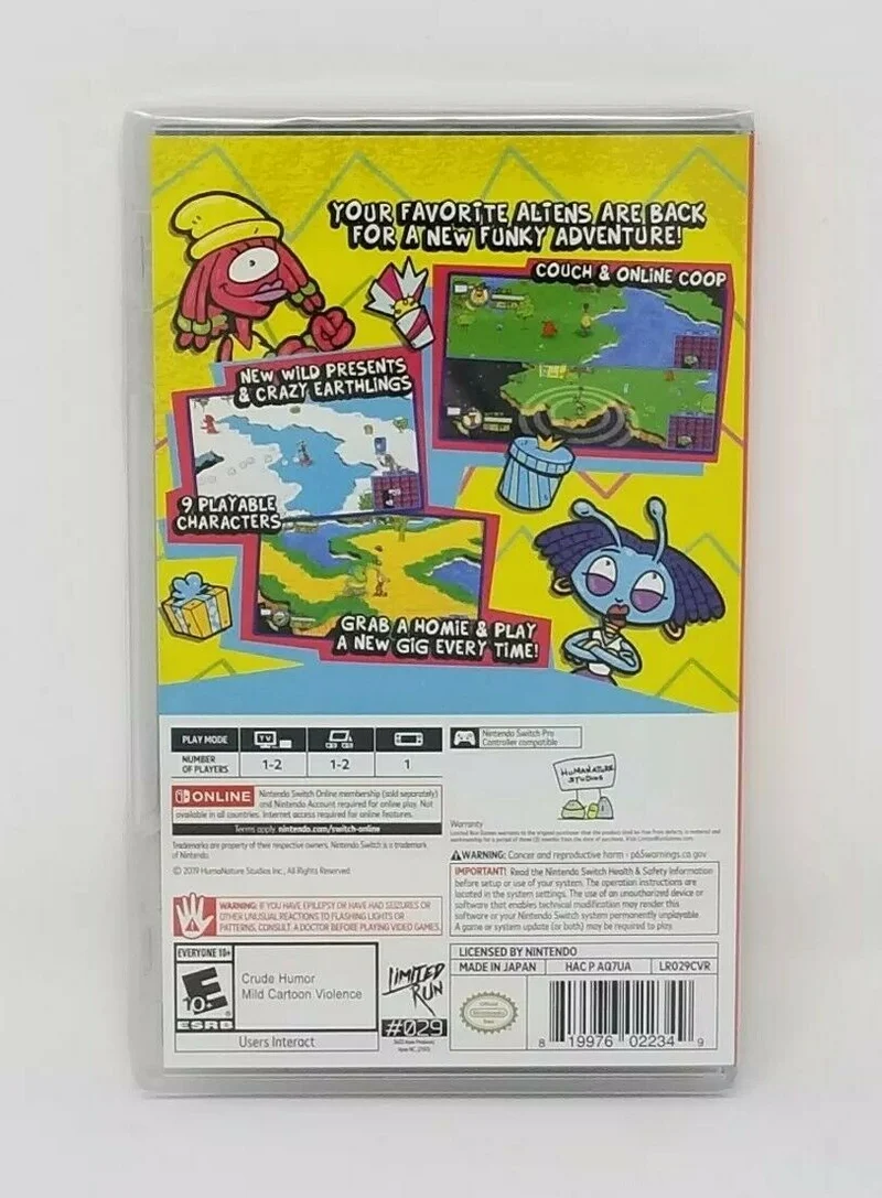 TOE JAM & EARL BACK IN THE GROOVE! NINTENDO SWITCH EDIZIONE AMERICANA