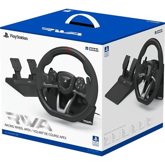 Hori RWA Racing Wheel APEX Racing Wheel and Pedal Set, PS4 / PS5