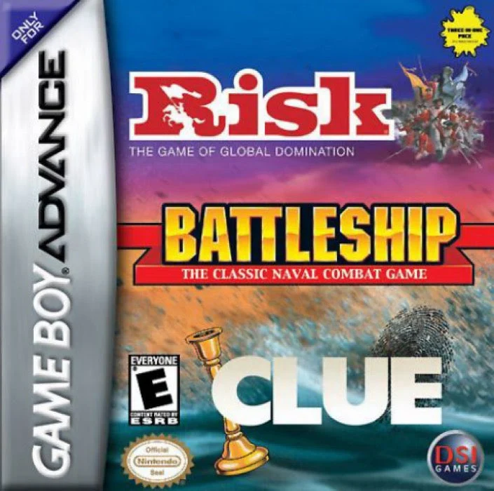 Risk and Battleship and Clue - Nintendo Game Boy Advance