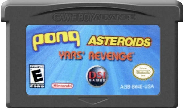 Pong and Asteroids and Yar's Revenge - Nintendo Game Boy Advance