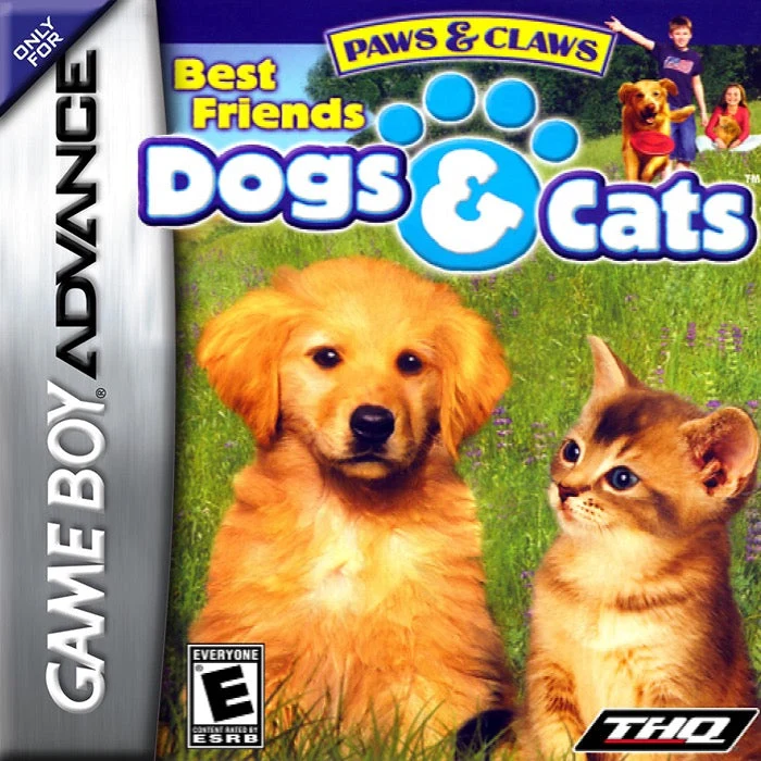 Paws and Claws Dogs and Cats Best Friends - Nintendo Game Boy Advance