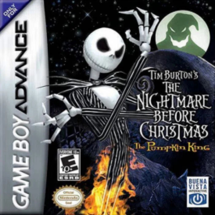 Nightmare Before Christmas The Pumpkin King - Nintendo Game Boy Advance