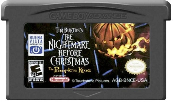 Nightmare Before Christmas The Pumpkin King - Nintendo Game Boy Advance