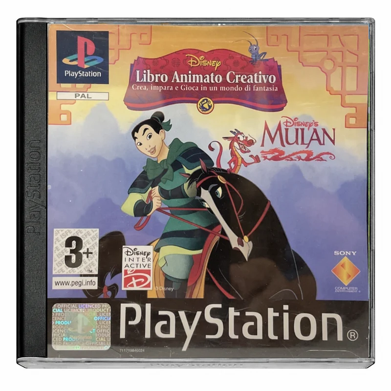 Disney Libro Animato Creativo Mulan PS1 - Usato