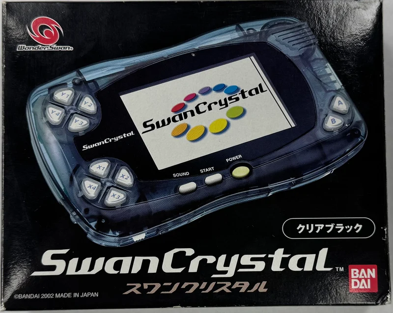 WonderSwan Crystal SwanCrystal New in Box [Crystal Clear Black]