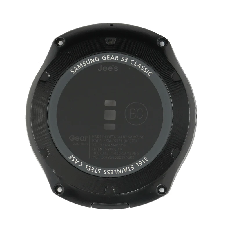 Samsung Gear S3 Back Housing Cover Glass Housing Charging - Parts