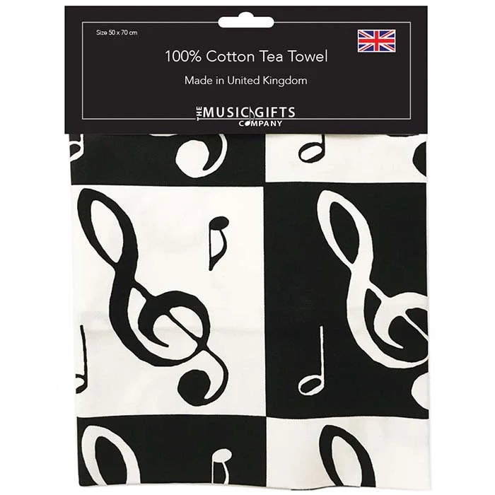 Music Gifts Tea Towel (Music Notes)