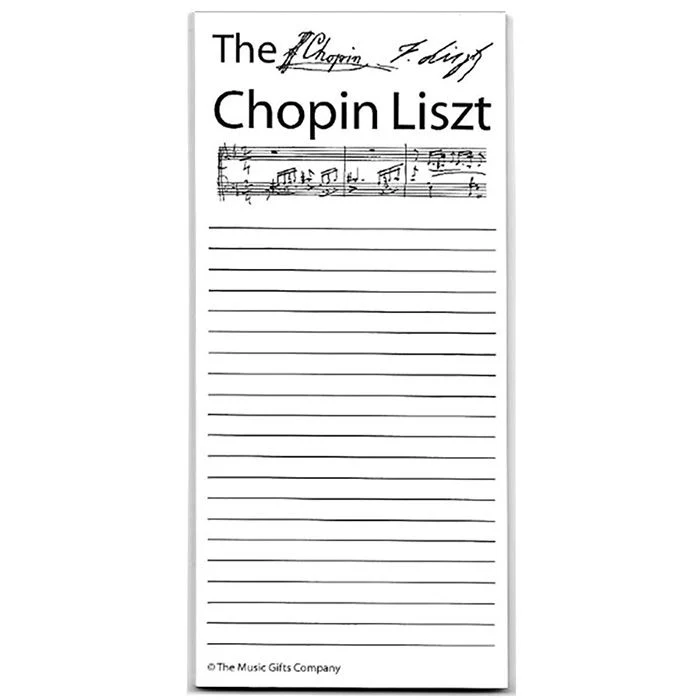 Music Gifts Note Pad (Chopin Liszt)