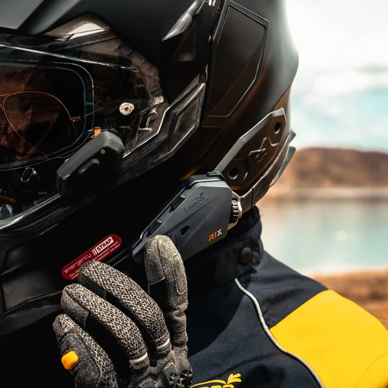 LOBOO R1X Motorcycle Helmet Headset - 45mm Speakers & CVC Noise Cancellation