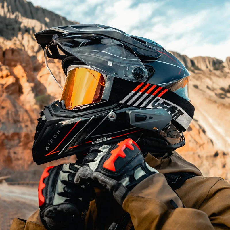 LOBOO R1X Motorcycle Helmet Headset - 45mm Speakers & CVC Noise Cancellation