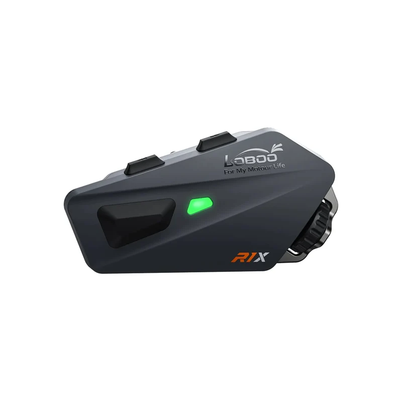 LOBOO R1X Motorcycle Helmet Headset - 45mm Speakers & CVC Noise Cancellation