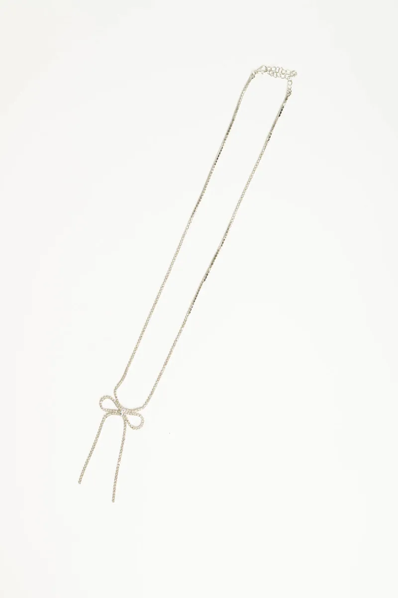Collana catena con fiocco