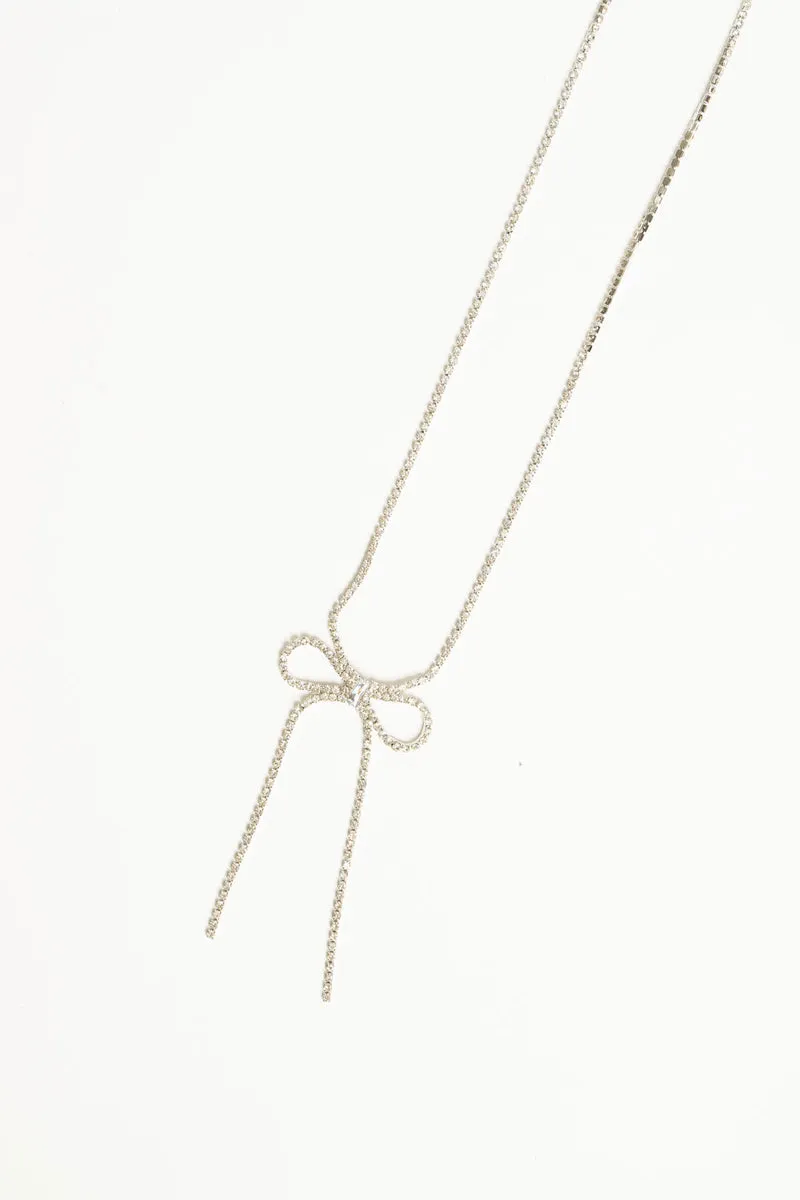 Collana catena con fiocco