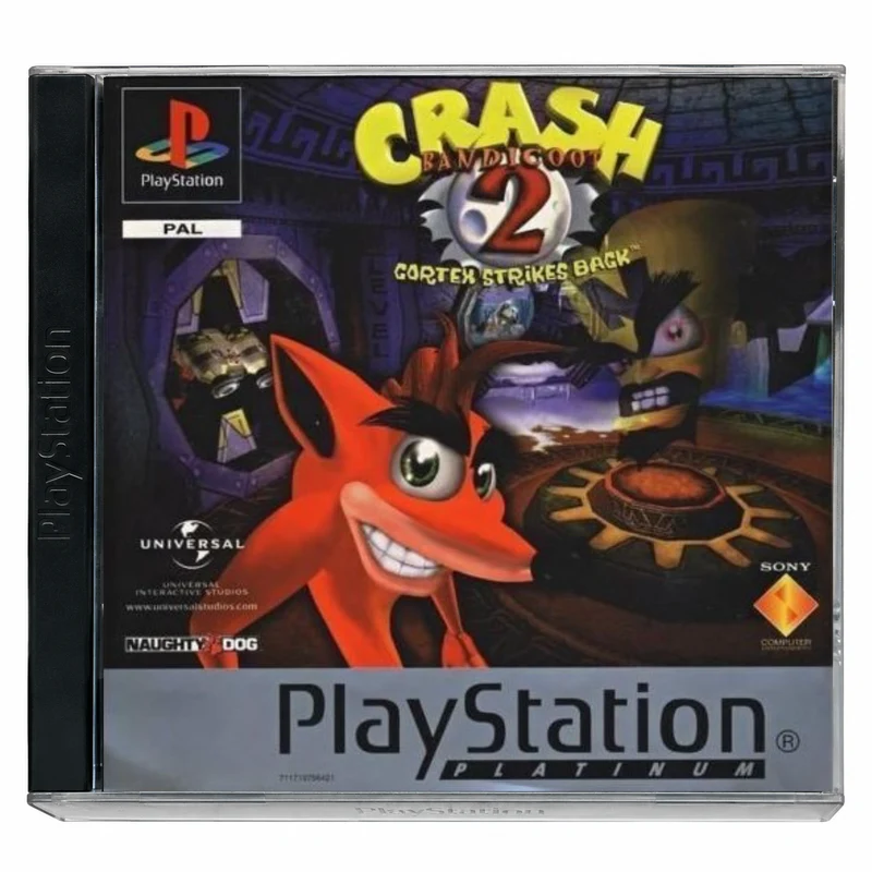 Crash Bandicoot 2 Cortex Strikes Back PS1 Platinum - Usato