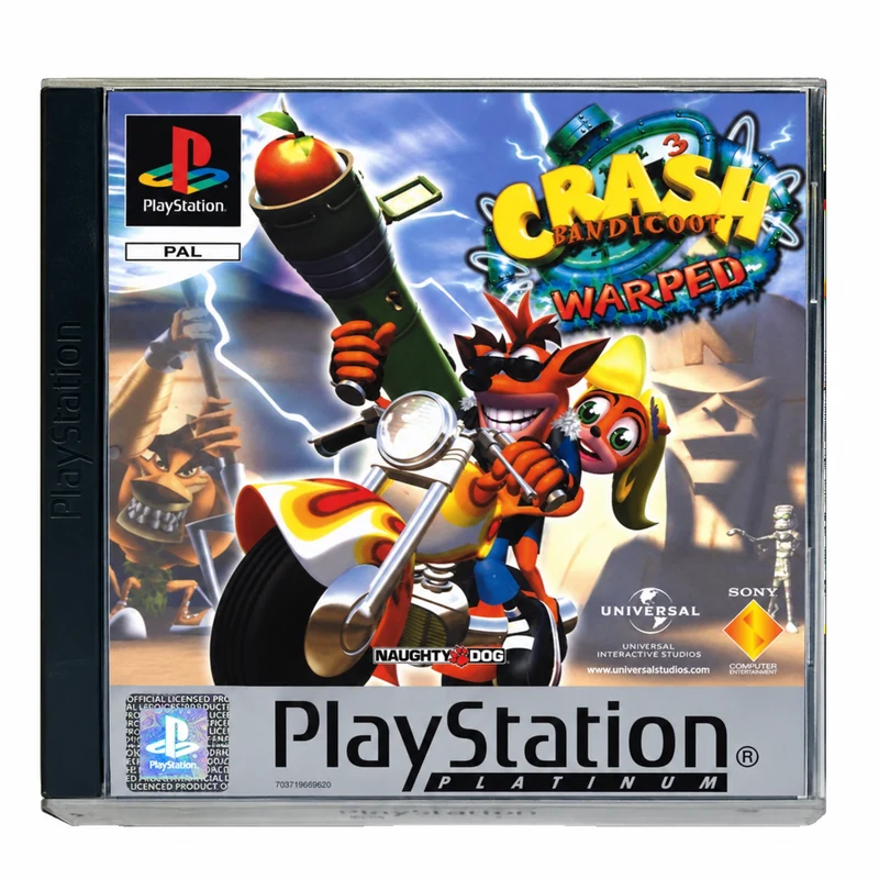 Crash Bandicoot 3 Warped PS1 Platinum - Usato