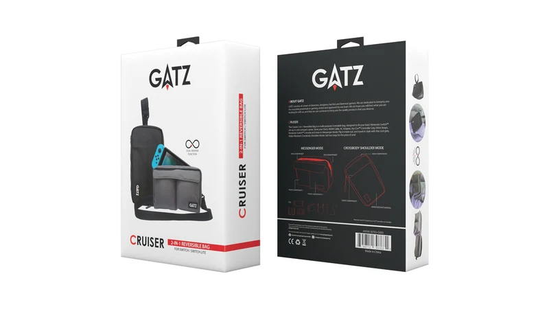 Gatz Cruiser 2-In-1 Reversible Bag for Nintendo Switch 2 / Gen 1 & 2 / Lite / OLED