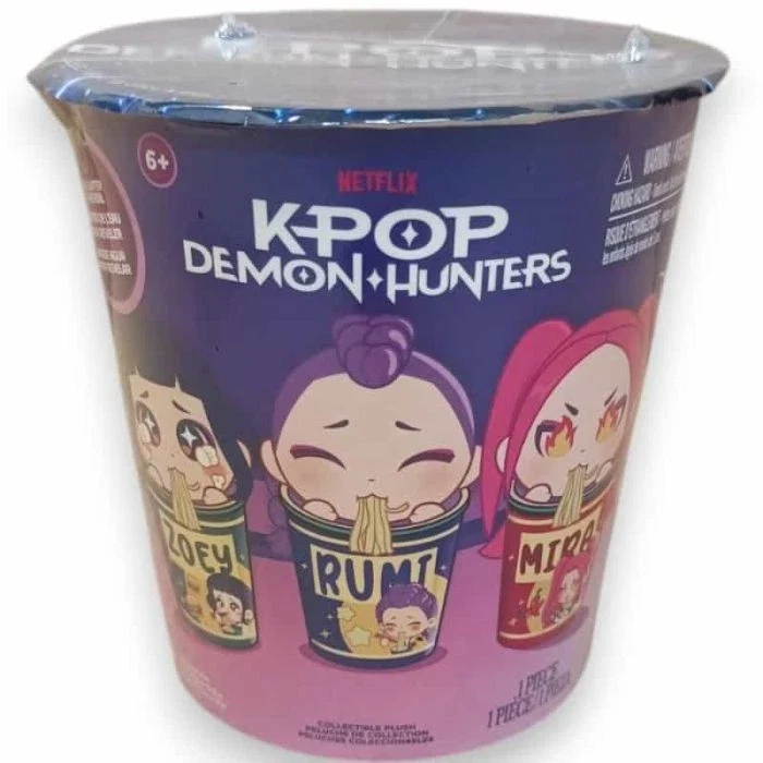 Peluche Assortiti K-Pop Demon Hunters Blind Cup Ramen 8 cm