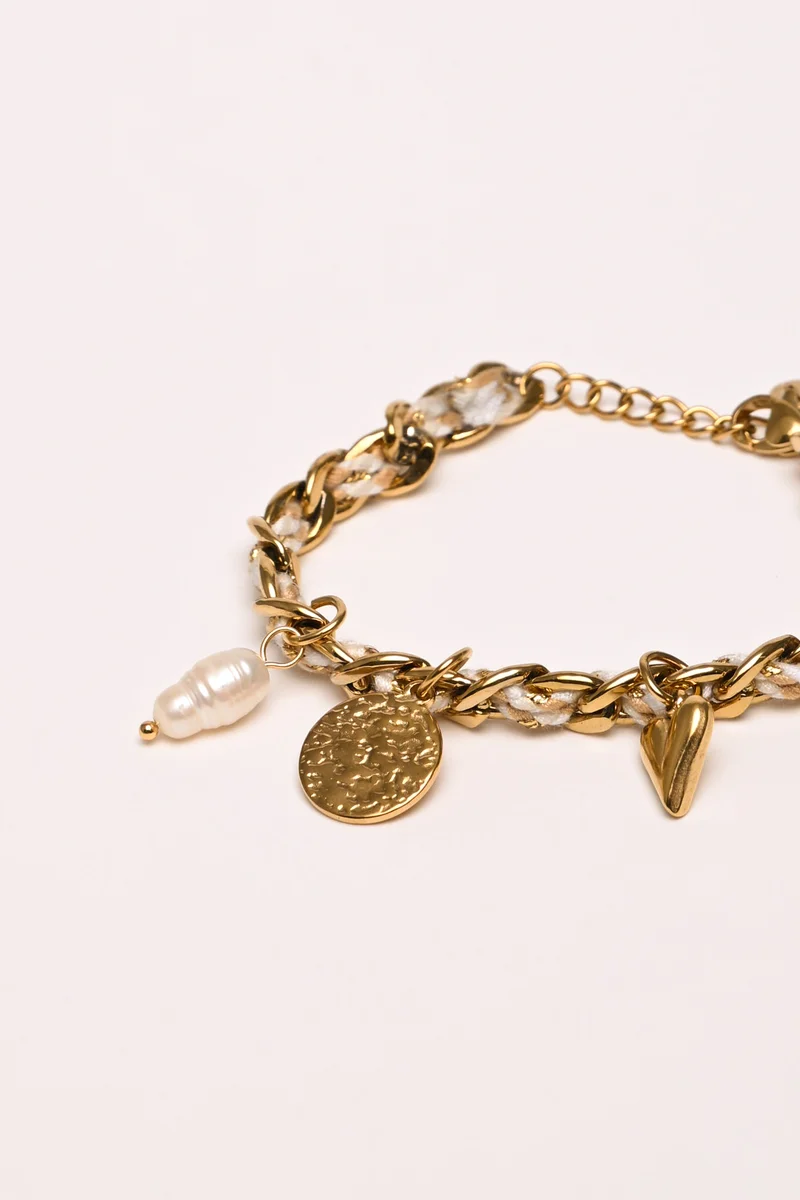 Bracciale a catenella con charms