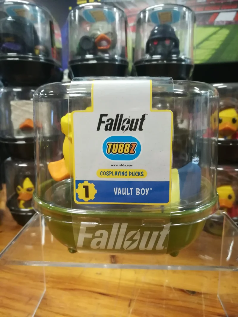 cosplaying ducks TUBBZ FALLOUT VAULT BOY