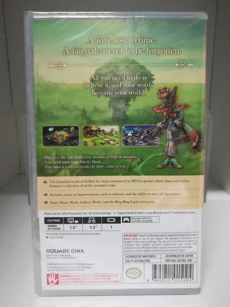 Legend Of Mana Remasterd Nintendo Switch Edizione Asiatica [Sottotitoli Inglese]