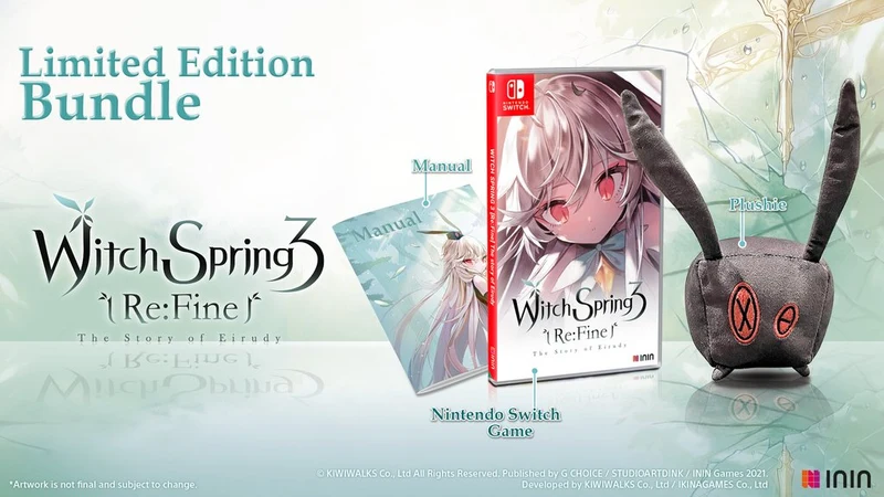 WitchSpring 3 Re: fine - The Story of Eirudy Plushie Bundle - Nintendo Switch Edizione Europea