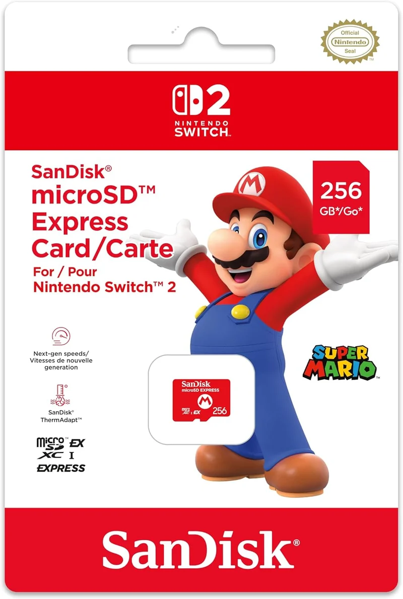 Micro SD Express 256GB Nintendo Switch 2 SanDisk