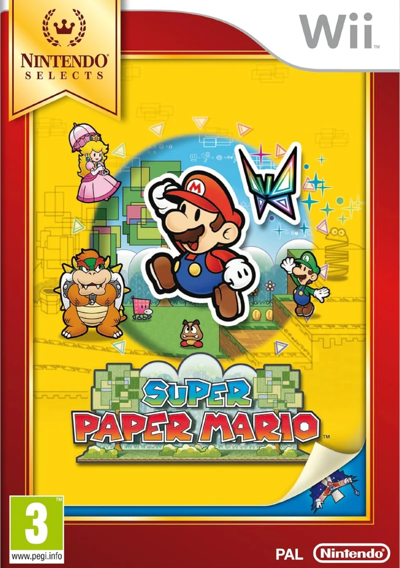 Super Paper Mario Nintendo Selects Wii - Usato