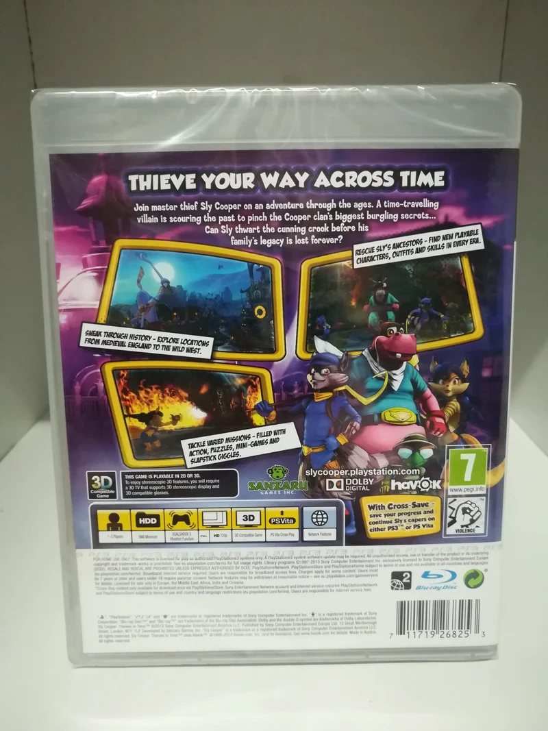 Sly Cooper Ladri Nel Tempo Playstation 3 Edizione Regno Unito