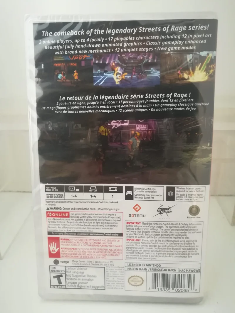 Streets of Rage 4 Nintendo Switch Edizione Americana