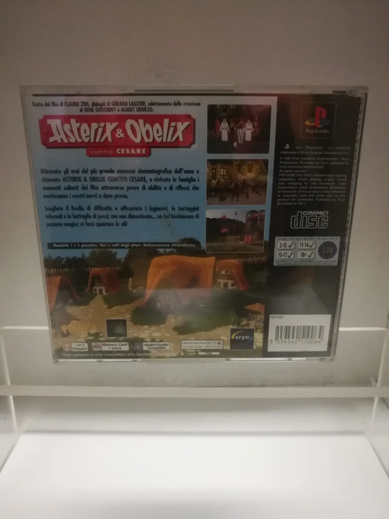 ASTERIX & OBELIX CONTRO CESARE PS1 (usato garantito)(manca il manuale)(parlato in italiano)