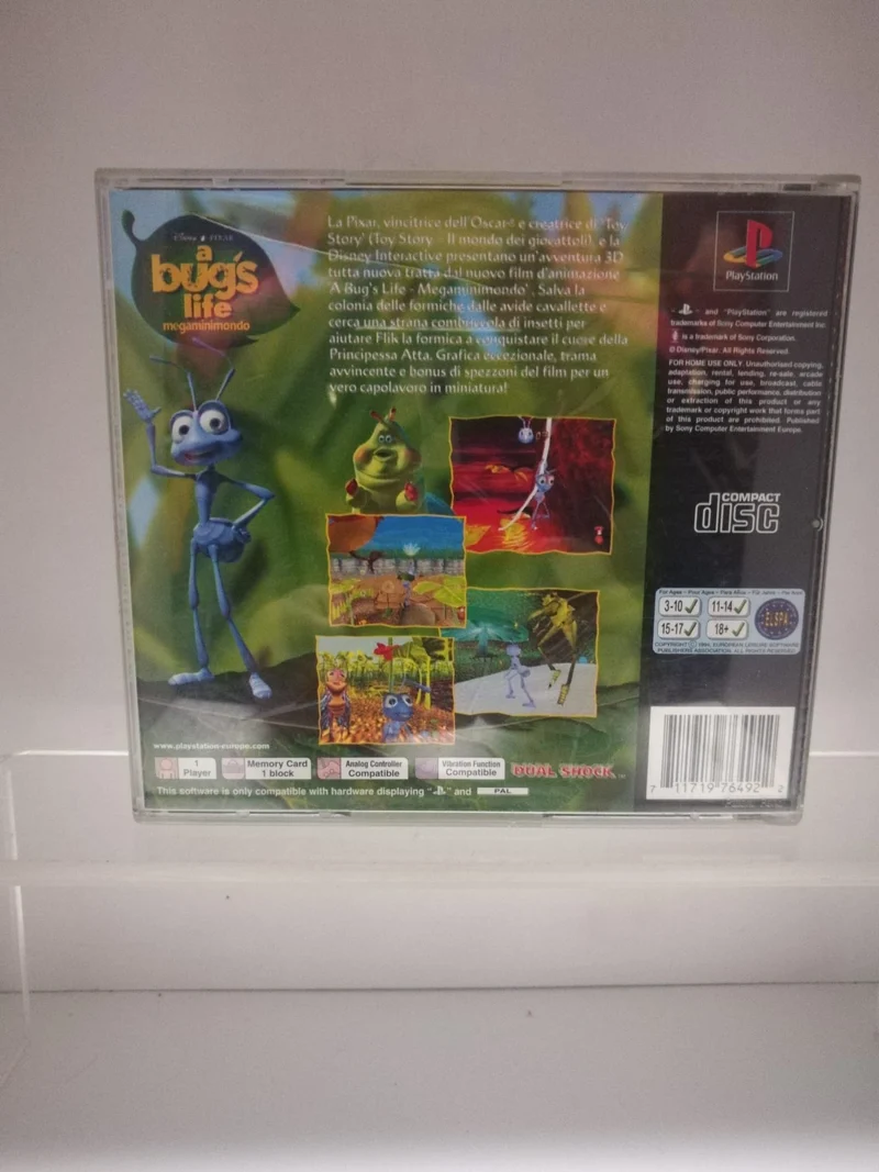 A BUG'S LIFE MEGAMINIMONDO PS1 (usato garantito)(senza manuale)
