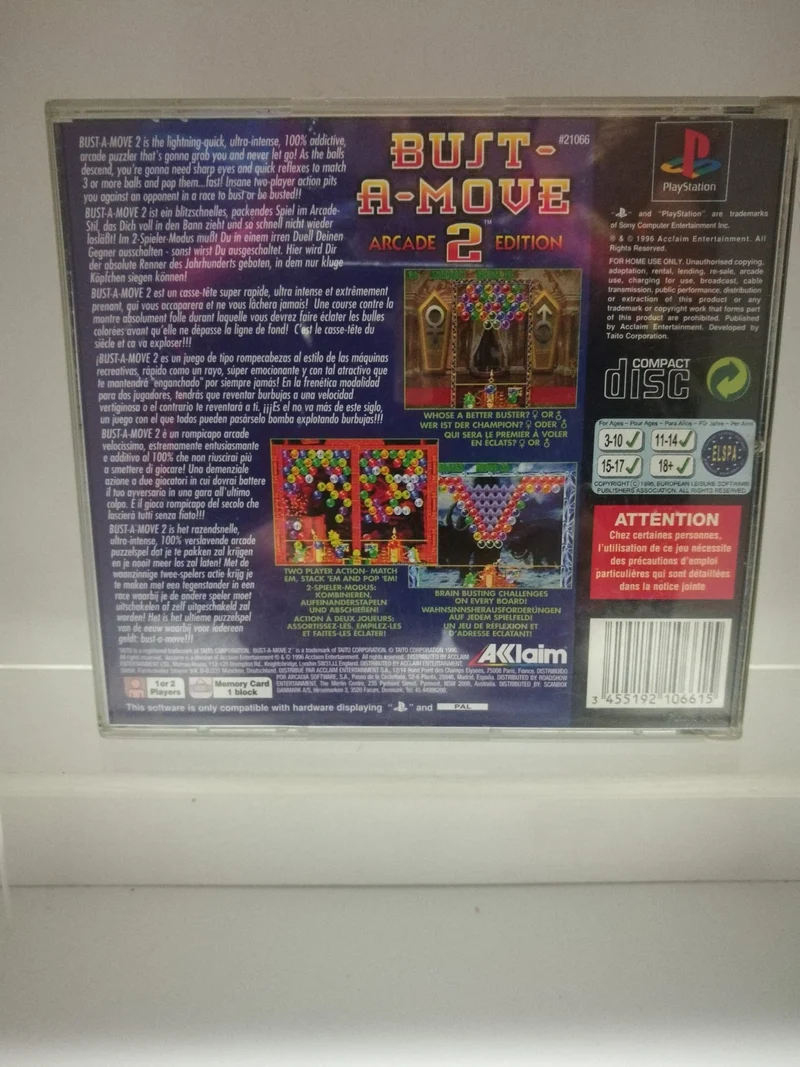BUST-A-MOVE 2 PS1 (usato garantito)