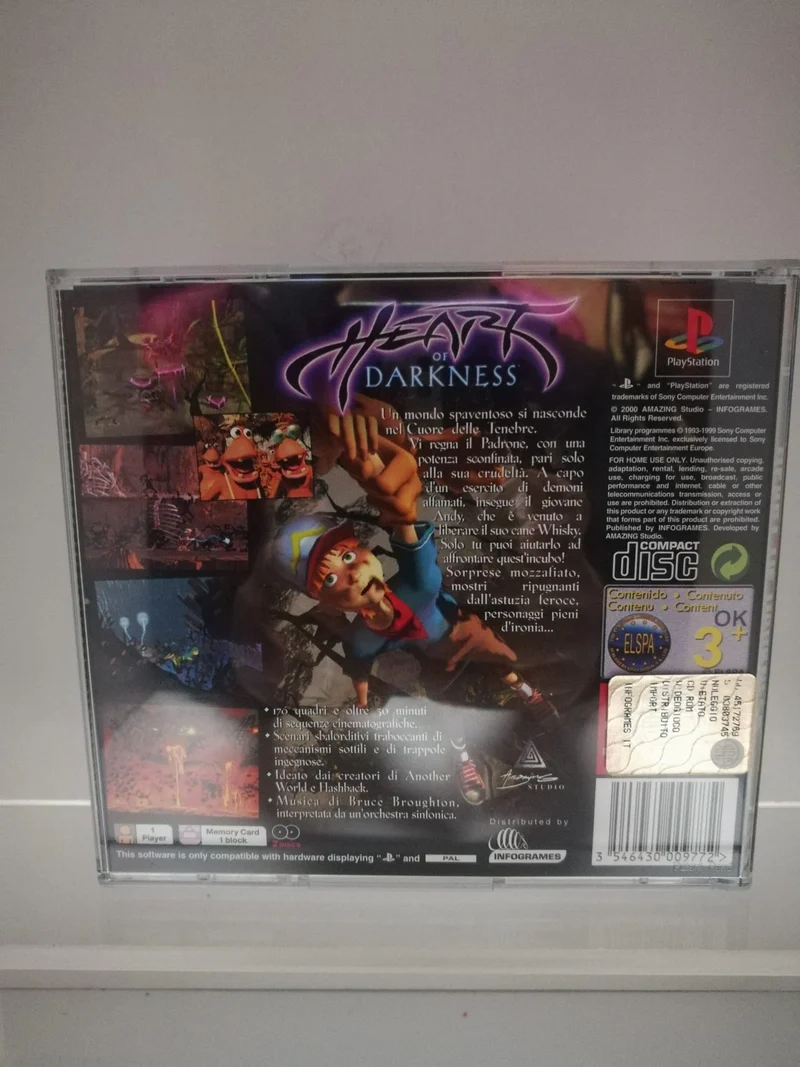 HEART OF DARKNESS PS1 (usato garantito)
