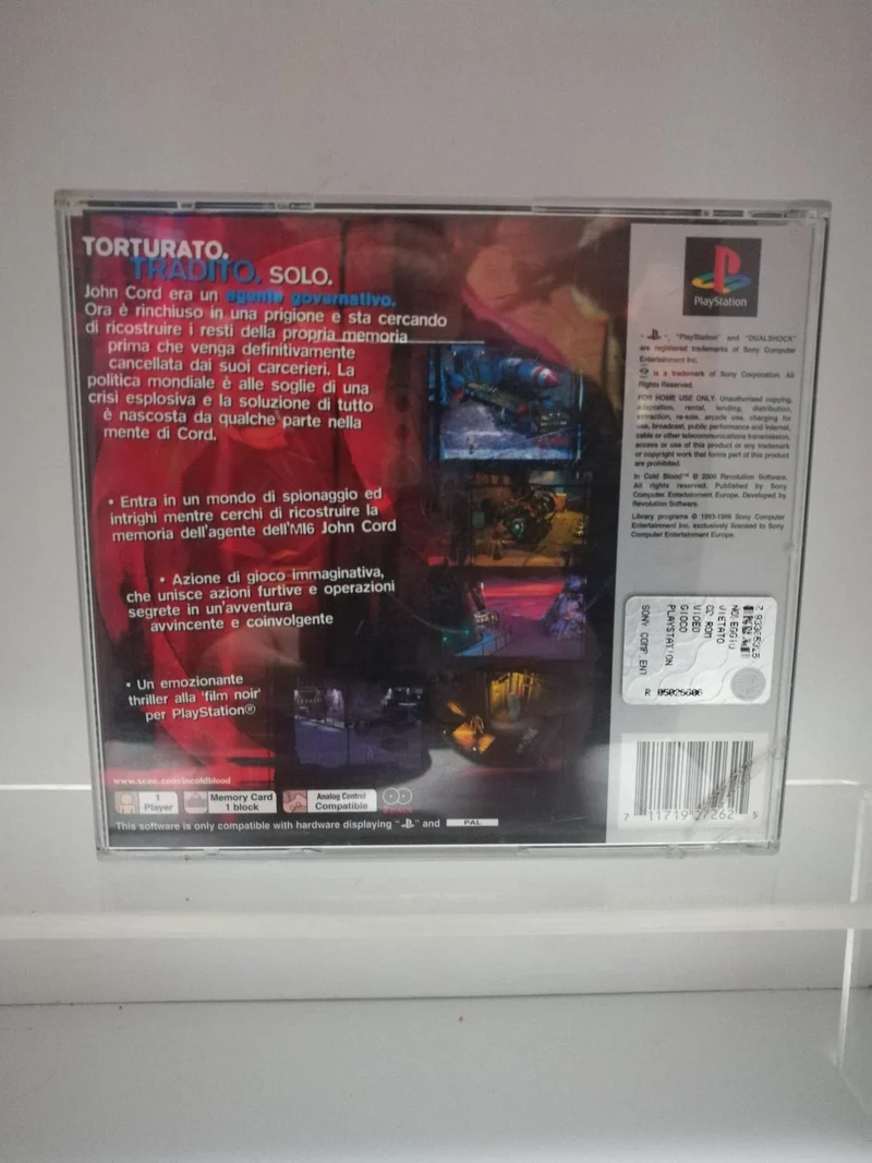 A SANGUE FREDDO PS1 (usato garantito)(senza manuale)