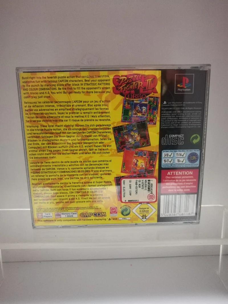SUPER PUZZLE FIGHTER II TURBO PS1 (usato garantito)