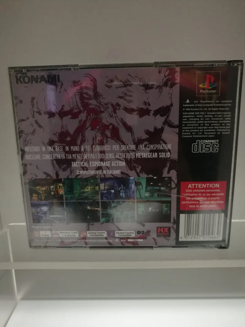 METAL GEAR SOLID PS1 (usato garantito)(completamente in italiano)