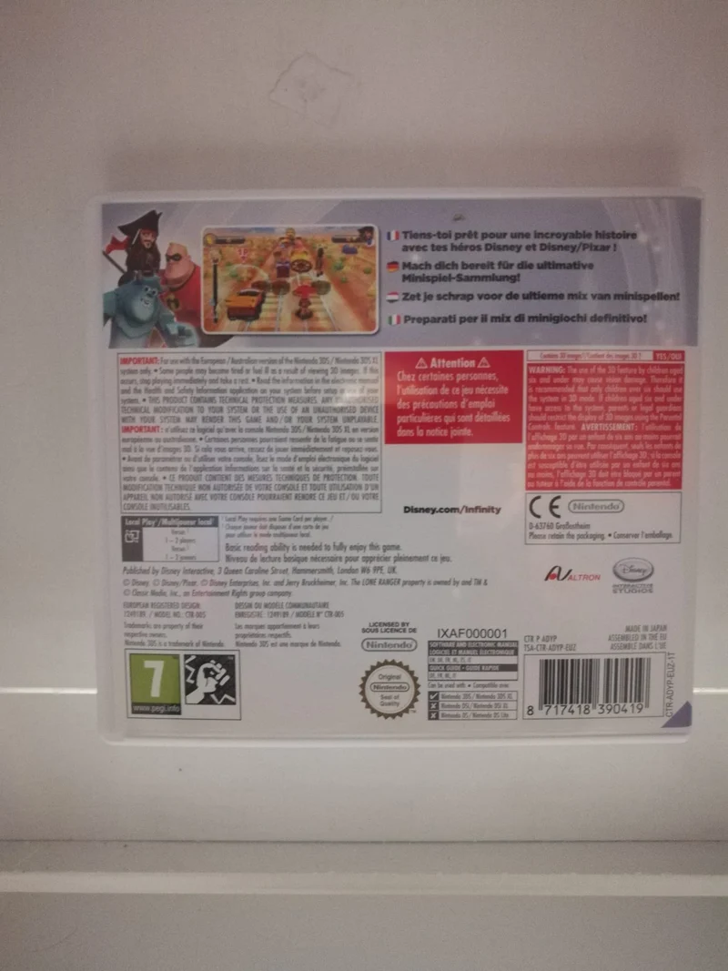 DISNEY INFINITY NINTENDO 3DS (usato garantito)(solo gioco)